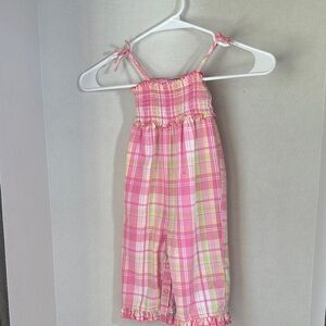 Hartstrings plaid romper size 18 months